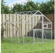 vidaXL Voliere vidaXL Voliere Silbern 1,79x3x1,85 m Aluminium
