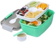 LuxusKollektion Lunchbox Salatbeh&auml;lter PP Lunchbox 5 F&auml;cher Auslaufsicher...