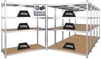 PROREGAL&reg; Schwerlastregal MegaDeal Garagenregal Steckregal Lagerregal TAURUS,