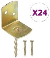 vidaXL Zaun vidaXL Flechtzaunhalter 24 Stk. L-Form Verzinktes Metall