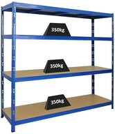 PROREGAL&reg; Schwerlastregal Profi Lastenregal Steckregal GOLIATH HxBxT 180x200x60cm