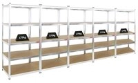 PROREGAL&reg; Schwerlastregal MegaDeal Garagenregal Steckregal Lagerregal RAGNAR mit 5