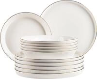 M&Auml;SER Tafelservice SITA, aus Porzellan (12-tlg), 6 Personen, Porzellan, Teller Set,