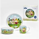 van Well Kindergeschirr-Set Kinderset Prinzessin, 3-teilig, Geschirr-Set,...
