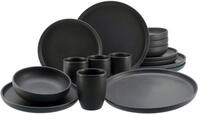 creaTable Kombiservice Uno Black Kombiservice 16-tlg (16-tlg), 4 Personen,...