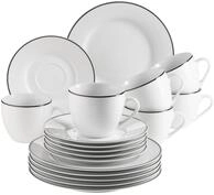 M&Auml;SER Kaffeeservice NOLA, Geschirr-Set, Porzellan (18-tlg), 6 Personen,...