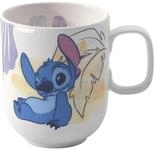 Villeroy & Boch Becher Disney Stitch Kinderbecher mit Henkel gro&szlig; wei&szlig; 0,28l,