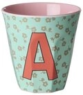 rice Becher Rice Buchstabenbecher &ndash; Melamin Tassen A&ndash;Z mit Blumen-Design,