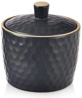 Orion Group Zuckerdose TEA TIME mit Wabenrelief in Schwarz 320ml, Keramik,...