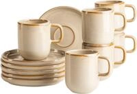 M&Auml;SER Espressotasse Cordelia, Espressotassen Set, aus Steinzeug, 12-tlg.,...