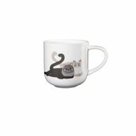 ASA SELECTION Becher coppa cats & dogs Love is in the Air, Porzellan