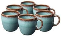 like. by Villeroy & Boch Tasse Lave Tasse, 6-tlg., Steingut, Steingut, 6 Stck,