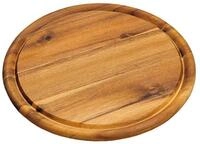 Kesper Schneidebrett Schneidebrett f&uuml;r Fleisch, rund, Akazienholz, &Oslash; 25 cm,...