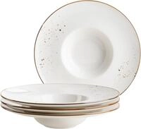 M&Auml;SER Teller-Set PINTAR, Gourmetteller Set, Porzellan (4-tlg), 4 Personen,