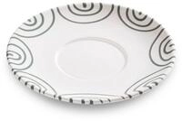 Gmundner Keramik Tasse Gmundner Keramik Graugeflammt, Unterteller Teetasse...