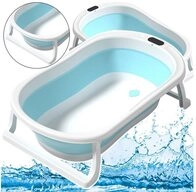 LEAN TOYS Babybadewanne LeanToys Faltbare Badewanne rutschfest nonb
