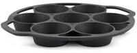 BBQ-Toro Muffinplatten Gusseisen Muffinform f&uuml;r 7 Muffins (je 100ml), Gussform...