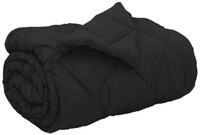 vidaXL Bett Winterbettdecke 140 x 220 cm 450 g/m&sup2; Schwarz (1-tlg)
