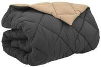 vidaXL Bett Winterbettdecke 220 x 260 cm 450 g/m&sup2; Anthrazit und Taupe (1-tlg)