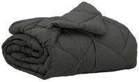 vidaXL Baumwollbettdecke Sommerdecke 220 x 135 cm Sommer 200 gsm Anthrazit,...