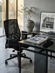 KADIMA DESIGN B&uuml;rostuhl B&uuml;rostuhl Bezug Stoff Schwarz Schreibtischstuhl Design