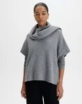 someday Poncho Bolana cape mit raffiniertem Schaldetail Boxy Ponchoform mit...