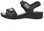 BERKEMANN Leni Sandale Sandalen - Individuelle Passform dank Klettverschluss schwarz