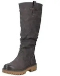 Rieker Winterstiefel Langschaftstiefel mit slouchy Schaft und Warmfutter braun...