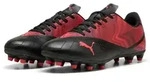 PUMA RAPID FGAG Fu&szlig;ballschuh f&uuml;r Rasen- und Kunstrasenpl&auml;tze schwarz 46,5 EU