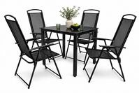 VCM Garten-Essgruppe Garlos 140S 5er Set B. 140 x T. 80 x H. 105 cm, (Set,...