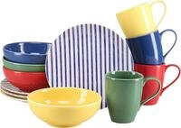creaTable Kaffeeservice Mio Viva Bunt, Service, 12-tlg. (12-tlg), 4 Personen,