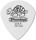 Dunlop Plektrum, 478P.73 Tortex White Jazz III Picks 0,73 mm - Plektren Set
