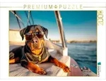 CALVENDO Puzzle CALVENDO Puzzle Rottweiler - Der Boss an Bord, 2000 Teile