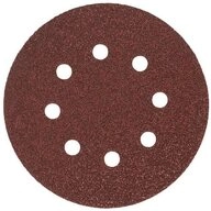 Milwaukee Schleifscheibe MILWAUKEE SCHLEIFSCHEIBE 125mm 8 L&Ouml;CHER P40 /50 St&uuml;ck