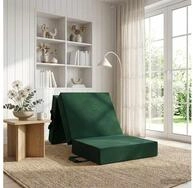 vidaXL Sofa vidaXL Klappsofa Bett 75 x 67 x 45 cm Dunkelgr&uuml;n