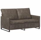 vidaXL Sofa 150 x 81 x 82 cm 2-Sitzer Sofa Dunkelgrau 150x81x82 cm...