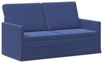 vidaXL Sofa 150 x 81 x 82 cm 2-Sitzer Sofa Polizeiblau 150x81x82 cm Samt V, 1...