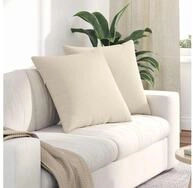 vidaXL Sitzkissen vidaXL Sofakissen 2 stk. Stoff Beige 80 x 80 cm