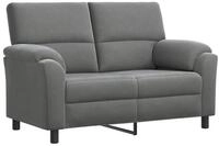 vidaXL Sofa 154 x 85 x 93 cm Sofa Dunkelgrau 154x85x93 cm Samt, 1 Teile