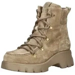 Paul Green Paul Green Boots 8237-00 Damen Rauleder beige Schn&uuml;rstiefel beige...