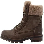 Mustang Shoes Stiefel Winterboots Blockabsatz, Schn&uuml;rboots mit...