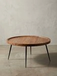 KADIMA DESIGN Couchtisch Couchtisch 75x39x75 cm Massivholz Metall...