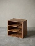 KADIMA DESIGN Beistelltisch Beistelltisch 43x43x30 cm Massivholz Design...