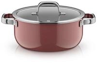 WMF Bratentopf Fusiontec Mineral Pro, Bratentopf mit Deckel, 24 cm, Rose Quartz,