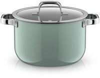 WMF Kochtopf Fusiontec Mineral Pro, Kochtopf mit Deckel, 24 cm, Eucalyptus Haze,