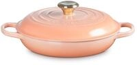 LE CREUSET Kochtopf Gourmet-Profitopf Signature rund mit Goldknopf p&ecirc;che 26cm,