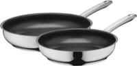 Silit Pfannen-Set Calabria, Edelstahl 18/10 (Set, 2-tlg., Stielpfanne 24 cm und...