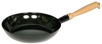 Riess Bratpfanne Classic Schwarzemaille, Holzknechtpfanne 24 cm - Emaille