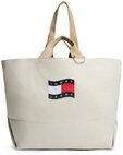 Tommy Jeans Tragetasche TJW WAVE FLAG MED TOTE, Unisex Tragetasche,...