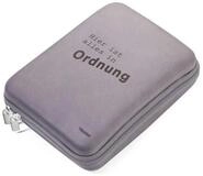 TROIKA Terminplaner CBO10/GB Personal Organizer Kunstleder, Samt Grau